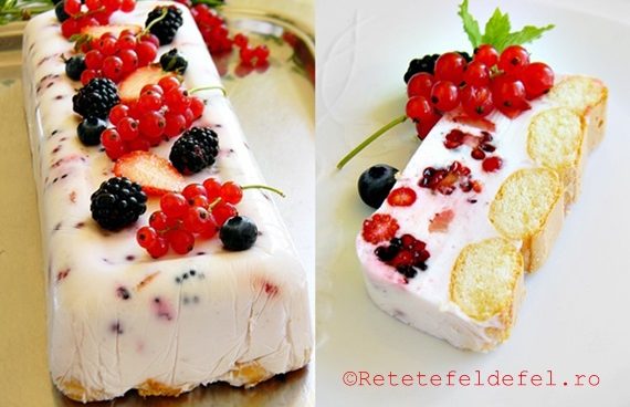 PRAJITURA CU IAURT SI FRUCTE