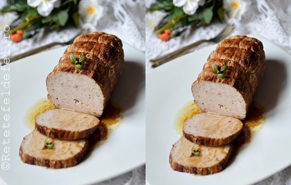 RULADA DE CARNE TOCATA CU URDA SI PARMEZAN