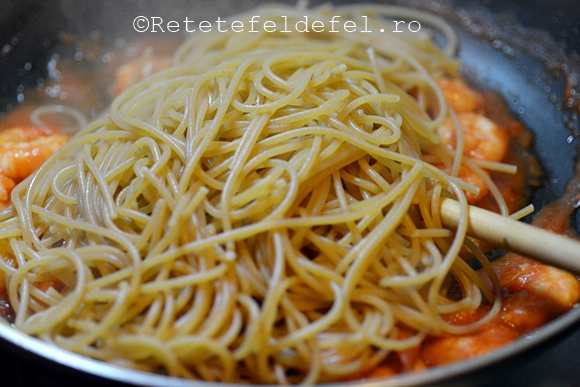spaghete cu creveti
