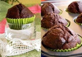 Muffins cu banane si ciocolata