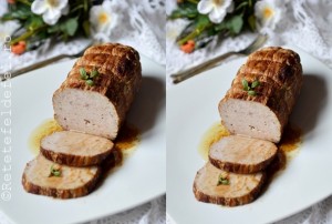 rulada de carne tocata cu urda si parmezan