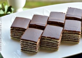 prajitura cu foi si crema de cacao