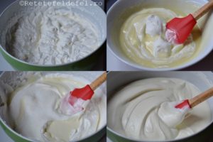 tort cu mousse de ciocolata alba si jeleu de fructe de padure