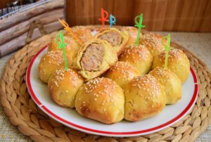 Chifteluțe la cuptor în aluat de bere