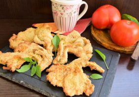 Pleurotus pane în crustă crocantă
