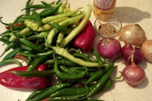 Ingrediente salată de ardei