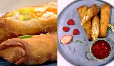 Colaj de poze cu pachețele de iarnă cu sos fructat