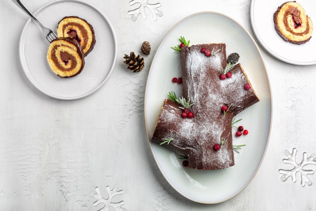 Desert tradițional de Crăciun, din bucătăria franțuzească - La bûche de Noël