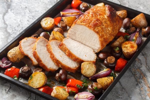 Cotlet de porc cu legume la cuptor - Rețete Fel de Fel