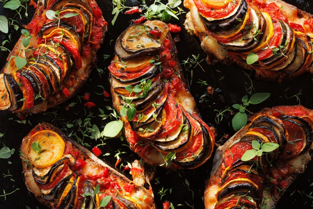 Sandvișuri ratatouille