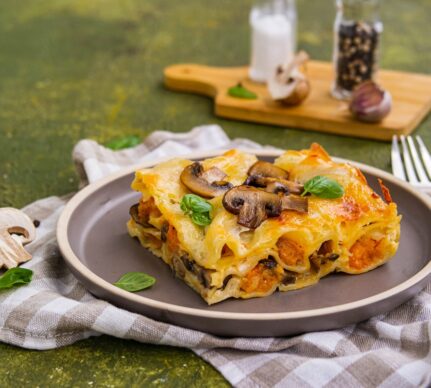 Lasagna cu dovleac și ciuperci