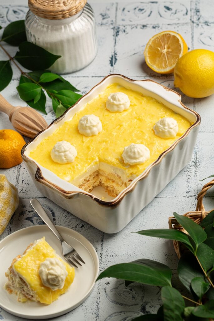 Tiramisu cu aromă intensă de lămâie