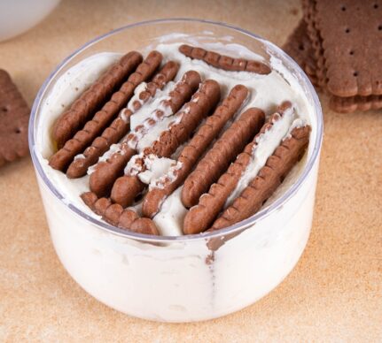 Cheesecake japonez în bol de sticlă