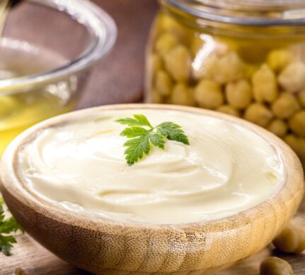 Maioneză vegetală din aquafaba