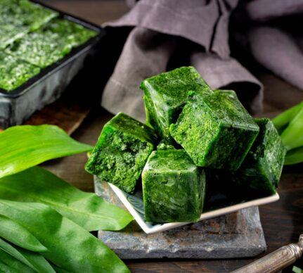 Cuburi de leurdă pentru congelator