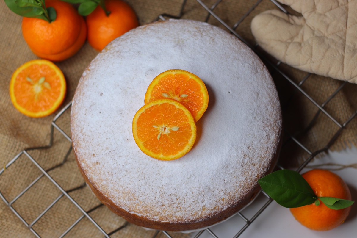 Prăjitură umedă cu portocale, de post