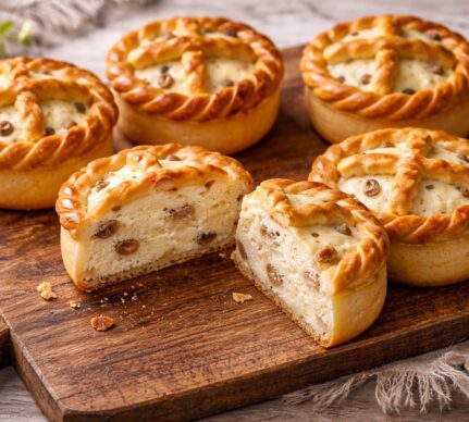 Mini păscuțe cu brânză și stafide