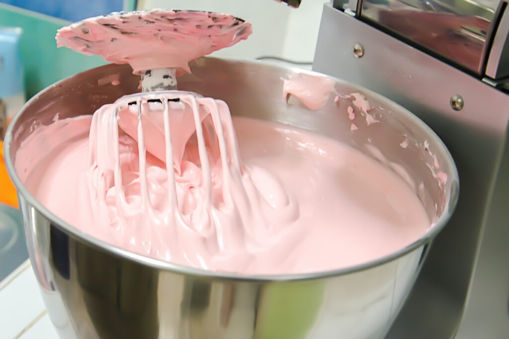 Mousse de căpșuni în bol