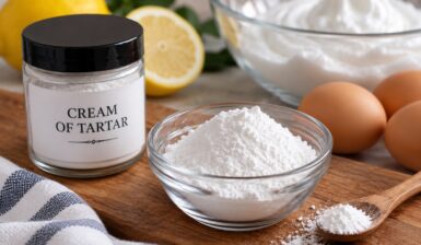 Crema de tartar în bol și în borcan